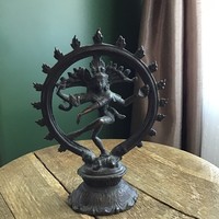 Antique Indian handmade shiva deity bronze statue