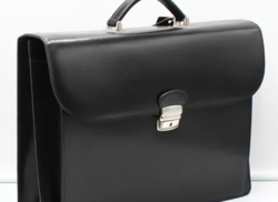 Monogram genuine leather briefcase at half price