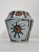 Old applied art ceramic vase