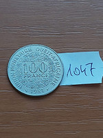 West Africa 100 francs francs 1981 copper-nickel, #1047