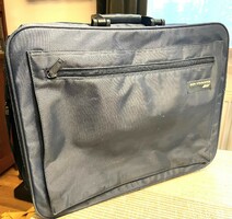 Air france large royal blue travel shoulder bag, pilot bag