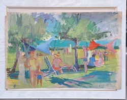 Pález Fazekas (1915-1978): Balaton beach