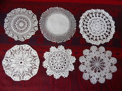 Hand-crocheted lace tablecloth (6 pcs.)