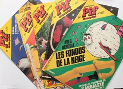 Pif magazine 5 pieces, retro in French! - 1980s