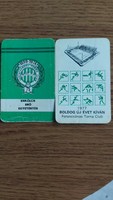 Ferencvaros tc card calendars 1975, 1977