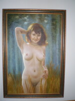 Wonderful female nude, signed. Gleven l (can be English or Dutch..