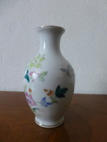 Kínai porcelán lepkés, virág mintás váza