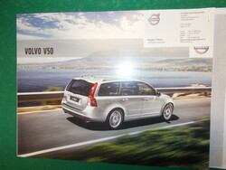 Volvo v50 car catalog, car brochure, English