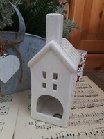 Ceramic candlestick house