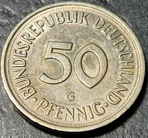 Germany 50 pfennig, 1981 mintmark 