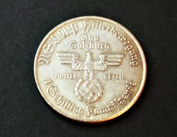 German Nazi ss imperial commemorative medal with Hitler's portrait #4