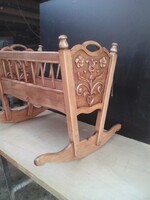 Crib hunting cradle hunting furniture hunting gift wooden furniture unique furniture children's furniture hunting product carving
