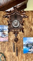 Antique Black Forest cuckoo wall clock, rare sale, discounted
