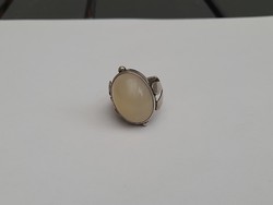 925 ezüst fehér köves pecsét gyűrű
