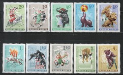 Hungarian postal worker 4128 mbk 2185-2194 cat. Price 500