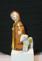 Juhász - Bodrogkeresztúri mázas kerámia figura