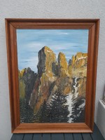 Nice painting in a frame marked HUF 1