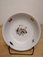 Zsolnay porcelain children's plate Cinderella