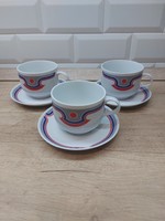 Alföldi porcelain art deco tea cups