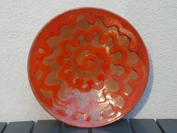 Large marked ceramic wall plate