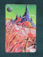 Card calendar, galaxy magazine newspaper, graphic artist, 1987