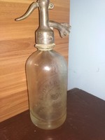 Half-liter rooster soda bottle/widow grate for Gyuláné Mátraszentim 1939/