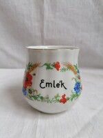 Zsolnay pot-bellied porcelain commemorative mug