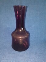 Purple glass vase