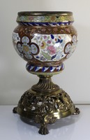 Ignat Fischer petroleum lamp with copper fitting