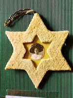 Very old Judaica Jewish Christmas - Hanukkah decoration Christmas tree ornament Star of David