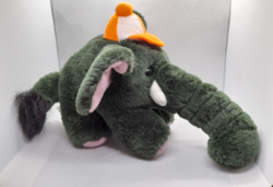 Retro elephant plush figure