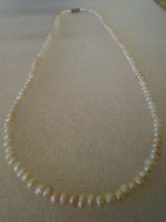 Pure pearl necklace from off-white Japan, 100% natural, 48 cm long