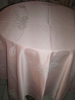 Beautiful powder pink damask tablecloth