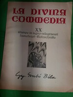 1977: Dante - gy, béla szabó : la divina commedia 20 woodcuts album according to pictures dacia