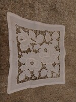 White embroidered tablecloth