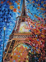 Natália Hepp: Paris, autumn colors (painting knife)