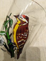 French glass glass - reims / with woodpecker - 1 pc.