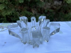 Mécses tartó geometrikus melegen tartó masszív üveg