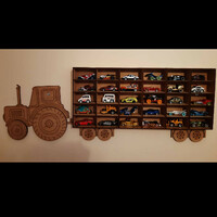 Small car tractor wall shelf