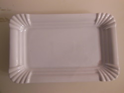 Tray - marked - 20 x 13 cm - porcelain - snow white - like new