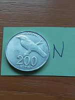 Indonesia 200 rupiah 2003 alu. Bali Starling #n