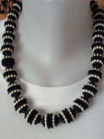 Old black and white necklace