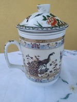 Porcelain cup with tea filter for sale!