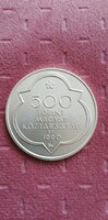 Silver 500 HUF buda civitas regia 1990