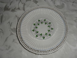 Novotny porcelain clover plate with openwork edge