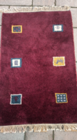 Hand-knotted gabbeh small carpet. Negotiable.