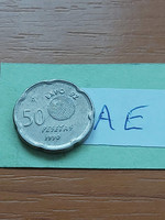Spain 50 pesetas 1990 copper-nickel, expo '92 /sevilla/, i. King John Charles #ae