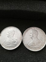 Horthy 5 pengő aluminum 1943, 2 together 1000