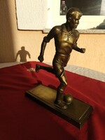 The football player,,bronze statue,, 24 cm tall,,approx: 1.5 kg,,nice condition,,,no minimum price,,,