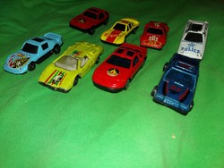 Retro traffic goods 1990s metal toy small car package 8 pcs in one according to the pictures